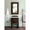 James Martin Vanities Balmoral 26in Single Vanity, Antique Walnut w/ 3 CM Arctic Fall Solid Surface Top 150-V26-ANW-3AF